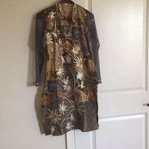 Printed knee length kurti(tunic)